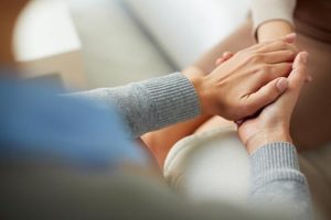 a doctor giving reassurance during outpatient treatment