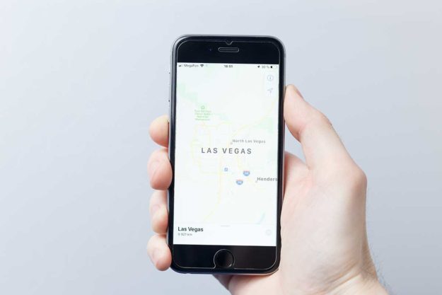 a map represents outpatient rehab in las vegas