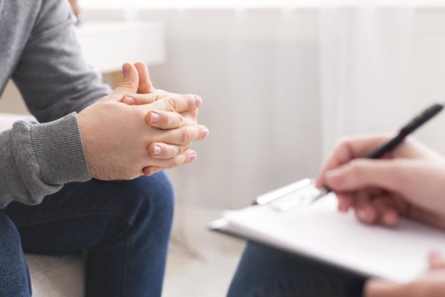 a person receives dialectical behavior therapy for addiction