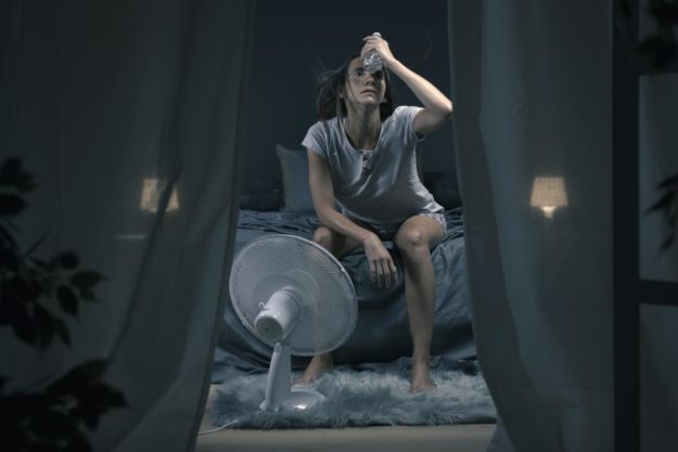 person in front of a fan dealing with effects of benzo addiction